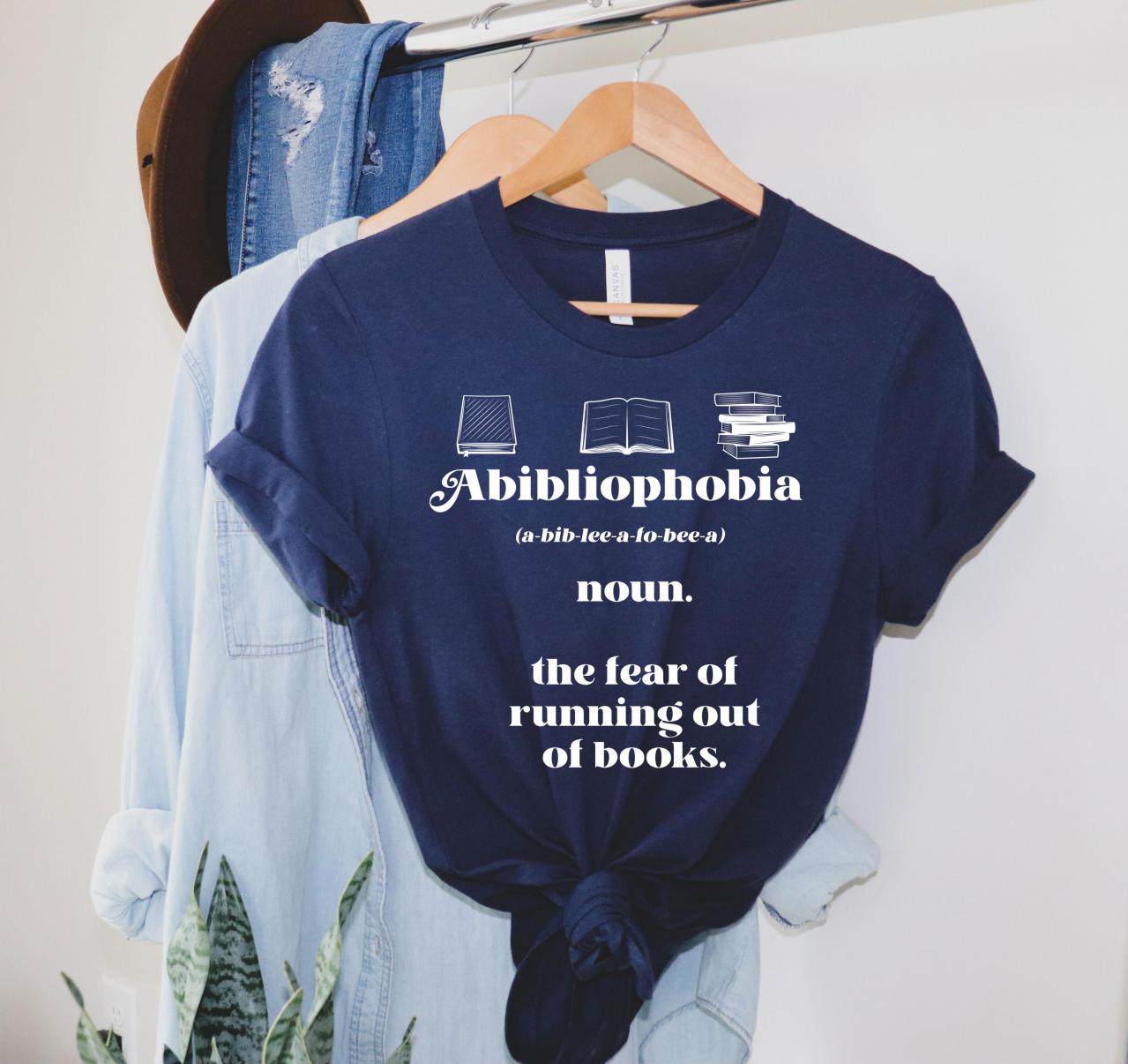 Bookworm Gift, Bibliophile, Abibliophobia Hoodie, Book Lover Tees, Book Lover Gift, Reading Shirt, Book Lover Gifts, Reading Shirt, Book Lover