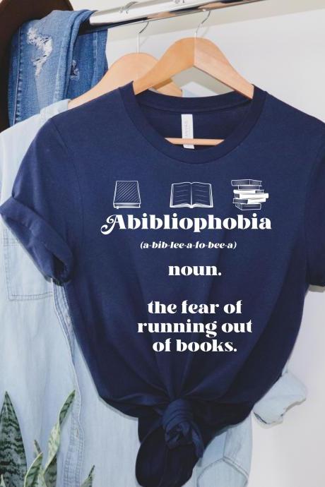 Bookworm gift, bibliophile, Abibliophobia Hoodie, book lover tees, book lover gift, reading shirt, book lover gifts, Reading Shirt, Book Lover Shirt, Librarian Shirts, Teacher Book Shirt ,Book Lover Gift, Reading Shirt, mom gift, daughter gift